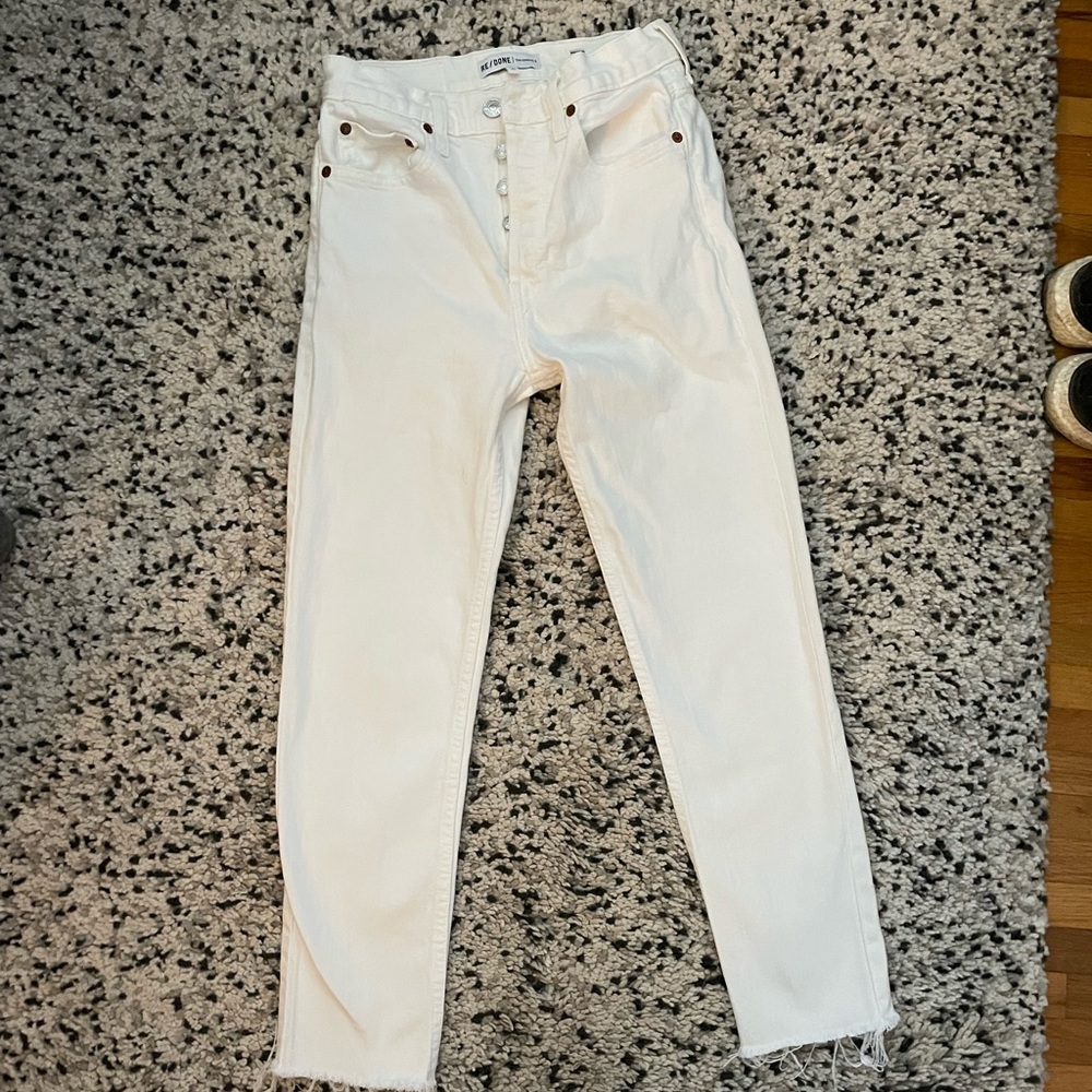 RE/DONE high rise ankle crop